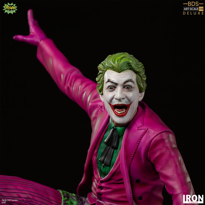 Batman 1966 - Joker BDS Art Scale 1/10 Deluxe Statue (23cm) - Vaulted ...