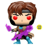 Funko POP! X-Men - Gambit with cards Translucent (GITD) #553 Bobble-Head (Exclusive)