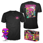 Funko Pop! Tees: Marvel - Spider-Man Pop! and Tee (Blacklight Special Edition) (L)