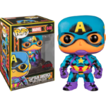 Funko POP! Marvel: Black Light – Captain America (Special Edition)