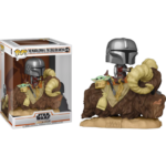 Funko POP! Deluxe: Star Wars The Mandalorian - Mandalorian and the Child (Baby Yoda) on Bantha #416