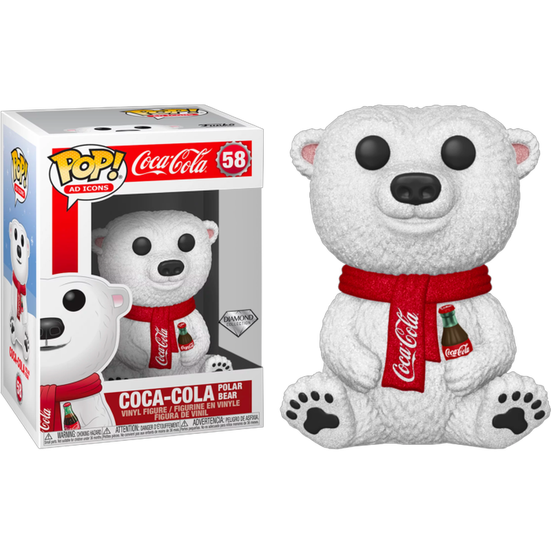 Funko POP! AD Icons: Coca Cola - Polar Bear (Diamond Collection) #58 ...