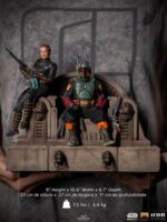 Iron Studios - Star Wars The Mandalorian Deluxe Art Scale Statue 1/10 Boba Fett & Fennec on Throne 23 cm - Image 8