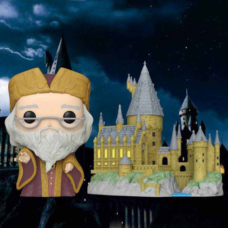Funko POP! Town: Harry Potter - Dumbledore w/Hogwarts - Vaulted Collectibles