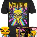 Funko Box: Marvel: X-Men - Wolverine (Black Light) Funko POP! with T-Shirt (S)