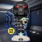Funko POP! Star Wars: The Mandalorian - Dark Trooper with Child (GITD) #488 (Exclusive)