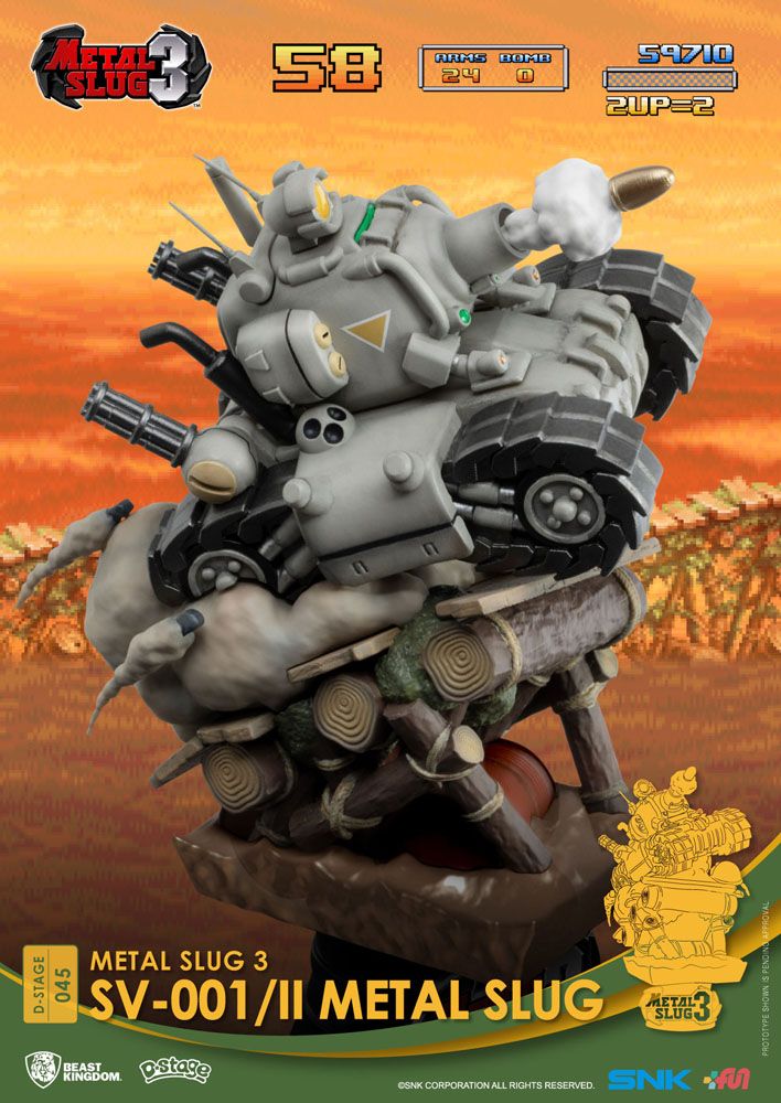 x_bkdds-045cb_e Beast Kingdom - Metal Slug D-Stage PVC Diorama SV-001/II Metal Slug Closed Box Version 16 cm - Image 1