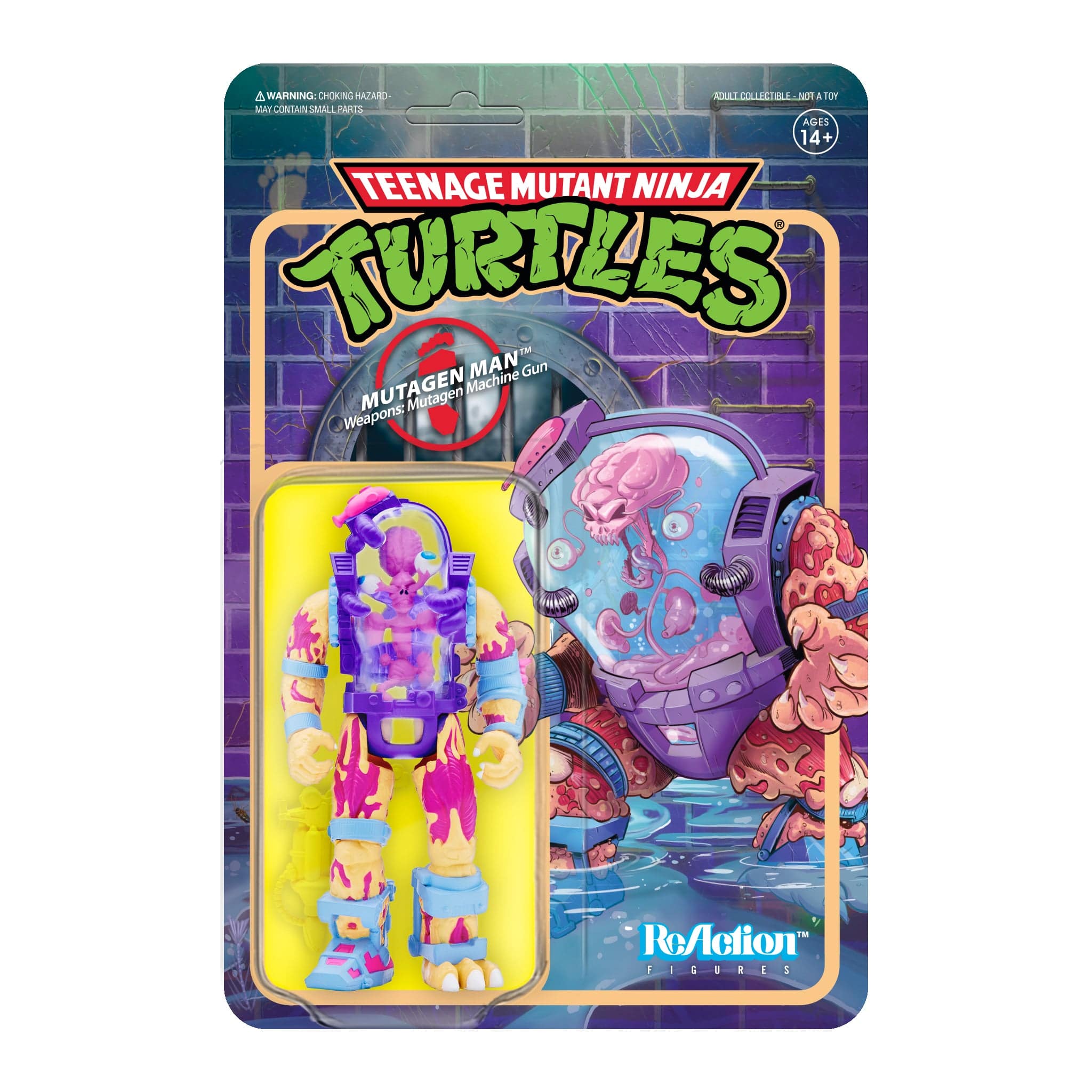RE-TMNT_W4_MutagenMan_Cardfront_v2_2048_2048x2048 Super 7 - Teenage Mutant Ninja Turtles ReAction Action figure Mutagen Man Wave 4 10 cm - Image 1