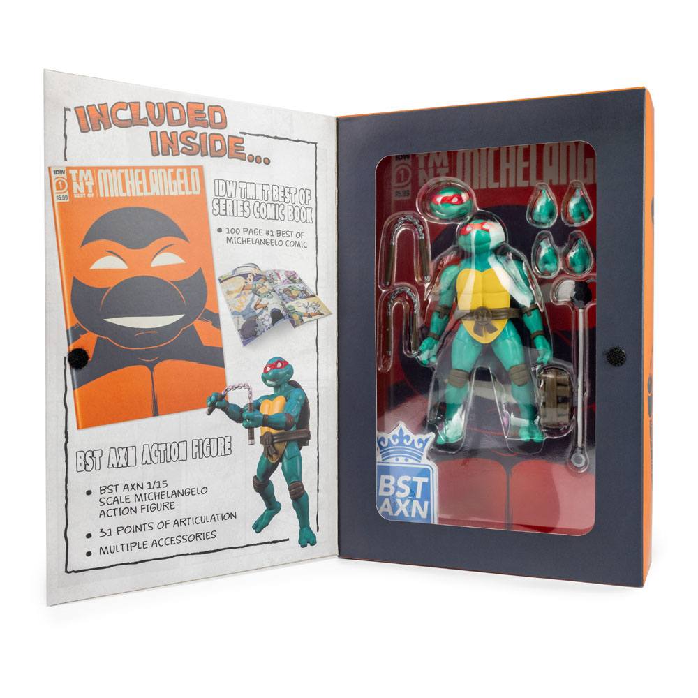 Bst Axn Figura Articulada Michelangelo 5 Pulg Las Tortugas Ninja By  Nickelodeon – Limited Edition