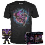 Funko Pop & Tee : Marvel - Black Panther (Black Light) Funko POP! with T-Shirt (Large)