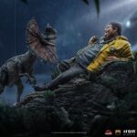 Iron Studios - Jurassic Park Art Scale Statue 1/10 Dennis Nedry meets the Dilophosaurus 21 cm