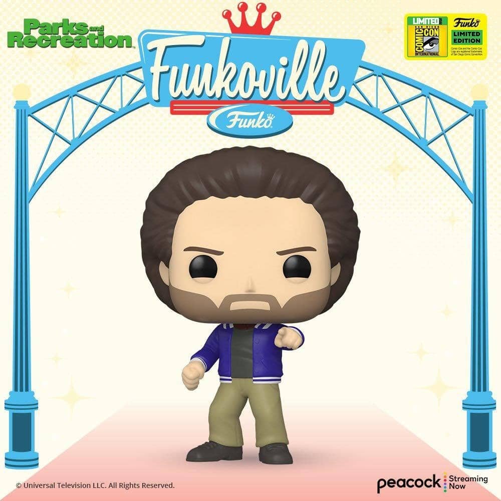 204575-0-0000-funko-pop-parks-and-recreation-jeremy-jamm-1259-figoura-sdcc-2022-exclusive Funko POP! Parks and Recreation - Jeremy Jamm #1259 (SDCC 2022 Exclusive) - Image 1