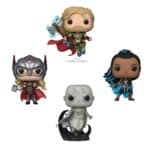 Funko POP! Thor: Love & Thunder - Thor, Mighty Thor, Valkyrie & Gorr 4-Pack (Exclusive)