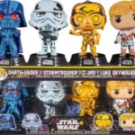 Funko POP! Star Wars: Retro - Darth Vader, Stormtrooper, C-3PO, Luke Skywalker 4-Pack (Exclusive)