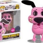 Funko POP! Cartoon Classics: Courage - Courage the Cowardly Dog #1070 (Flocked - Exclusive)