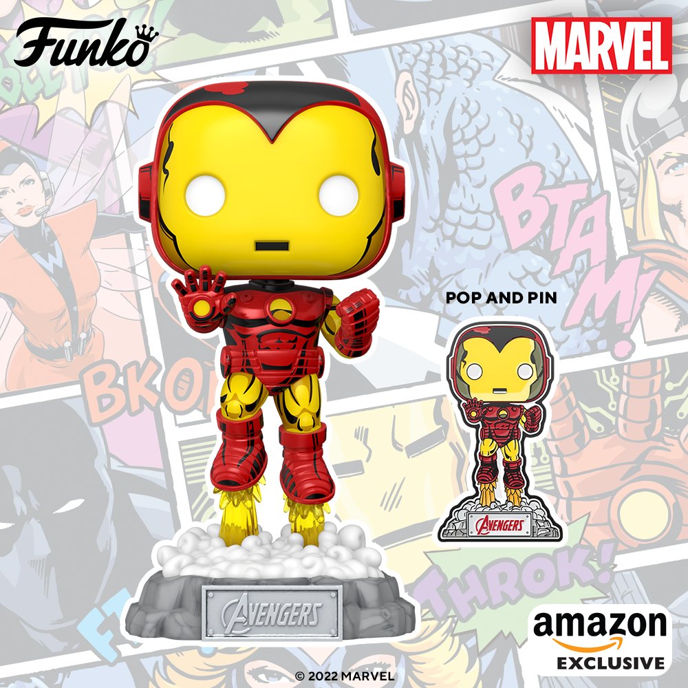 Funko POP! Marvel: Avengers - Iron Man with Pin #1172 (Exclusive) - Vaulted  Collectibles