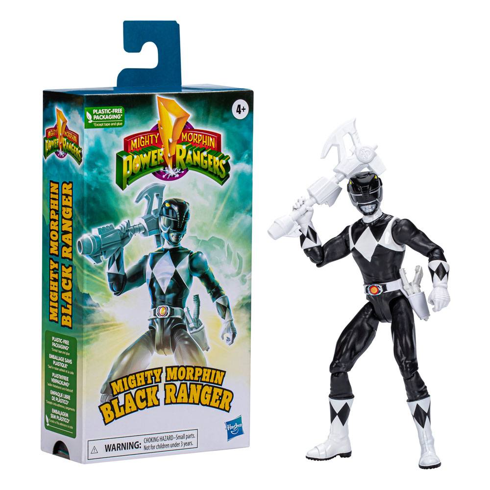 x_hasf7422_b Hasbro - Power Rangers Action Figure Mighty Morphin Black Ranger 15 cm - Image 1