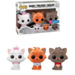 Funko POP! Disney (100th Anniversary) - Marie, Toulouse & Berlioz (Flocked) 3-Pack  (Special Edition Exclusive)