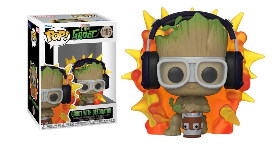 221675-0-0000-funko-pop-marvel-i-am-groot-groot-with-detonator-1195-figoura Funko POP! Marvel: I Am Groot - Groot with Detonator #1195 - Image 1