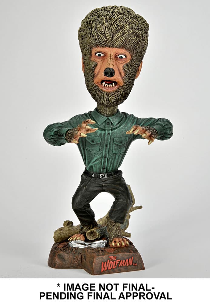 x_neca04698 NECA - Universal Monsters Head Knocker Bobble-Head Wolf Man 20 cm - Image 1