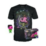 Funko Box: Marvel: What if - Infinity Killmonger (Black Light - Special Edition) Funko POP! with T-Shirt (L)