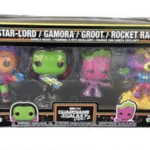 Funko Pop! 4-Pack Marvel Guardians of the Galaxy Vol.2 - Star-Lord / Gamora / Groot / Rocket Raccoon (Blacklight - Exclusive)