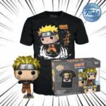 Funko Pop! & Tee (Adult): Naruto Shippuden - Naruto Uzumaki Running (Metallic) (Special Edition) and T-Shirt (L)