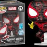 Funko POP! Art Series Marvel: Miles Morales Spider-Man (with Plastic Case) (Special Edition) #71