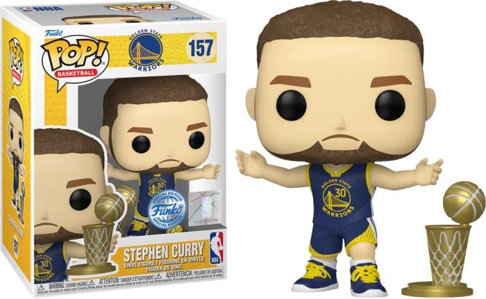 Funko POP! NBA: Golden State Warriors - Stephen Curry #157 (Exclusive) -  Vaulted Collectibles