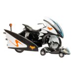 McFarlane - DC Retro Vehicle Batcycle with Side Car - Image 3