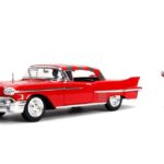 Jada Toys - Nightmare on Elm Street Diecast Model American Horror Rides 1/24 1958 Cadillac with Figure