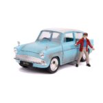 Jada Toys - Harry Potter Hollywood Rides Diecast Model 1/24 1959 Ford Anglia with Figure