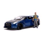 Jada Toys - The Fast and Furious Diecast Model Hollywood Rides 1/18 2009 Nissan Skyline GT-R R35 with Brian Figur
