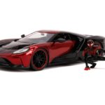 Jada Toys - Marvel Hollywood Rides Diecast Model 1/24 2017 Ford GT with Miles Morales Figure