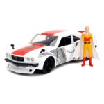 Jada Toys - One Punch Man Hollywood Rides Diecast Model 1/24 1974 Mazda RX-3 with One Punch Man Figur