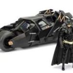 Jada Toys - Batman The Dark Knight Diecast Model 1/24 2008 Batmobile with figure