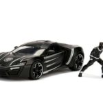 Jada Toys - Marvel Diecast Model 1/24 Black Panther & 2017 Lykan Hypersport