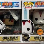 Funko POP! Bundle of 2: Naruto Shippuden - Itachi with Anbu Mask #1027 & Chase (Exclusive)