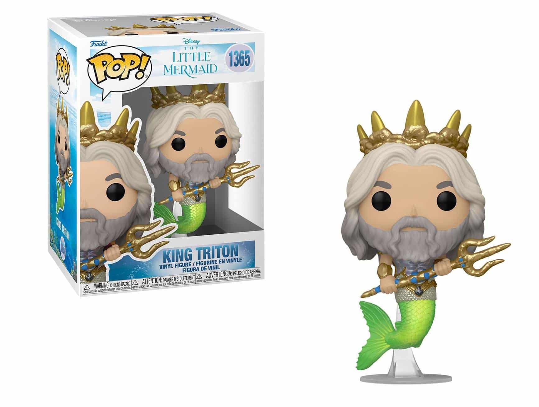 228356-0-0000-funko-pop-disney-the-little-mermaid-king-triton-1365-figoura Funko POP! Disney: The Little Mermaid - King Triton #1365 - Image 1