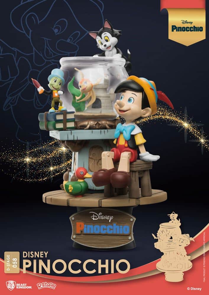 x_bkdds-058 Beast Kingdom - Disney Classic Animation Series D-Stage PVC Diorama Pinocchio 15 cm - Image 1