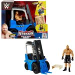 Mattel - WWE Wrekkin' Vehicle Slam 'N Stack Forklift with Brock Lesnar Action Figure 15 cm