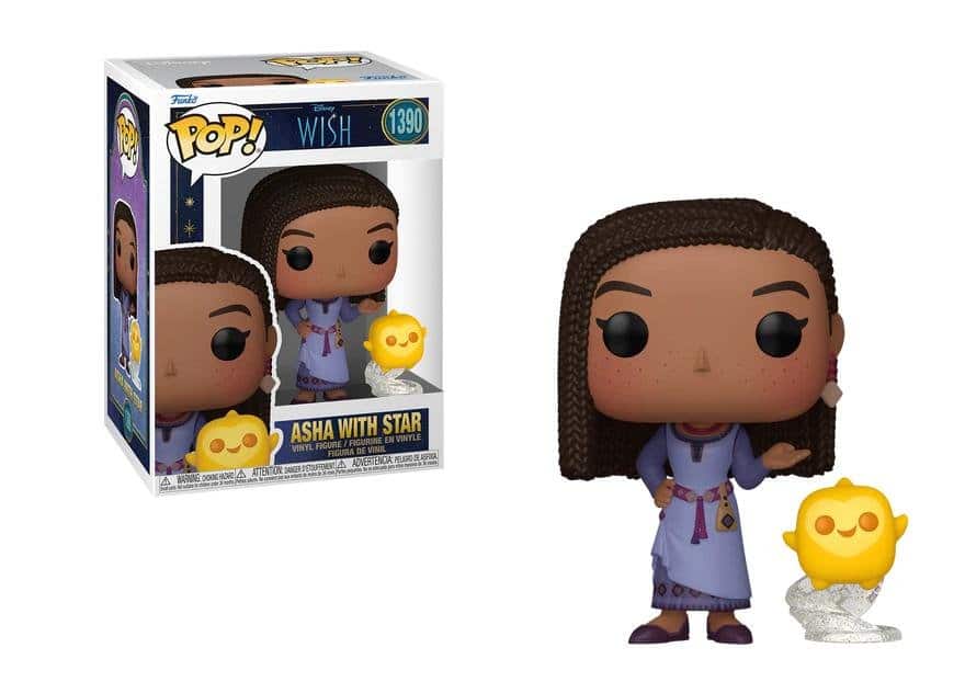 253284-0-0000-figoura-funko-pop-disney-wish-asha-with-star-1390 Funko POP! Disney: Wish - Asha with Star #1390 - Image 1