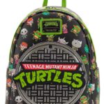 Loungefly Nickelodeon: Teenage Mutant Ninja Turtles Sewer Cap AOP Mini Backpack