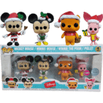 Funko Pop! 4-Pack Disney - Mickey Mouse/Minnie Mouse/Winnie The Pooh/Piglet (Flocked Exclusive)
