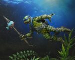 NECA - Universal Monsters x Teenage Mutant Ninja Turtles Scale Action Figure Leonardo as the Creature 18 cm - Image 3