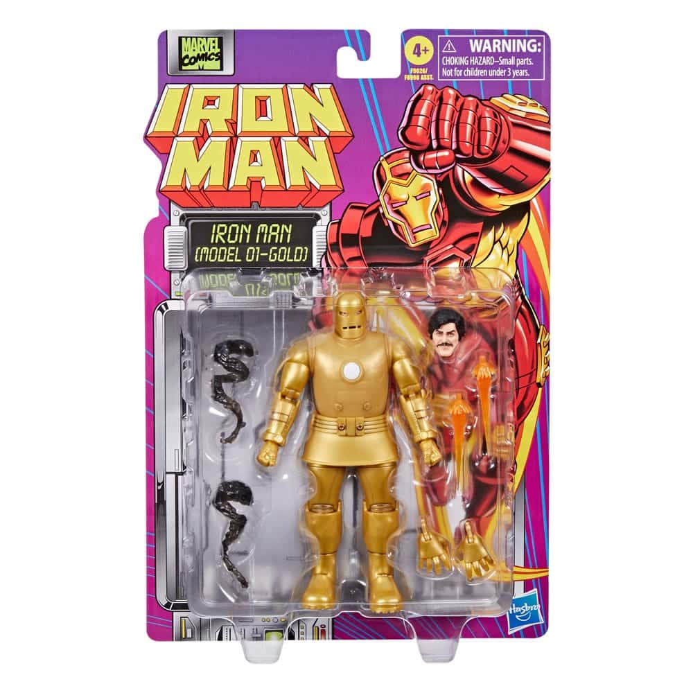 x_hasf9026_g Hasbro - Iron Man Marvel Legends Action Figure Iron Man (Model 01-Gold) 15 cm - Image 1