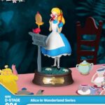 Beast Kingdom - Alice in Wonderland Mini Diorama Stage PVC Statue Glasses Alice 10 cm