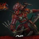 Alien vs. Predator Artist Collection Action Figure 1/6 Akaoni Samurai Predator 35 cm