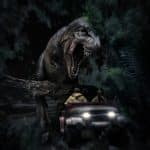 Jurassic Park Demi Art Scale Statue 1/20 T-Rex Chase 30 cm - Image 3