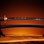 Demon Slayer: Kimetsu no Yaiba Proplica Replica 1/1 Nichirin Sword (Tanjiro Kamado) Kyojuro Rengoku´s Sword Gueard Ver. 88 cm